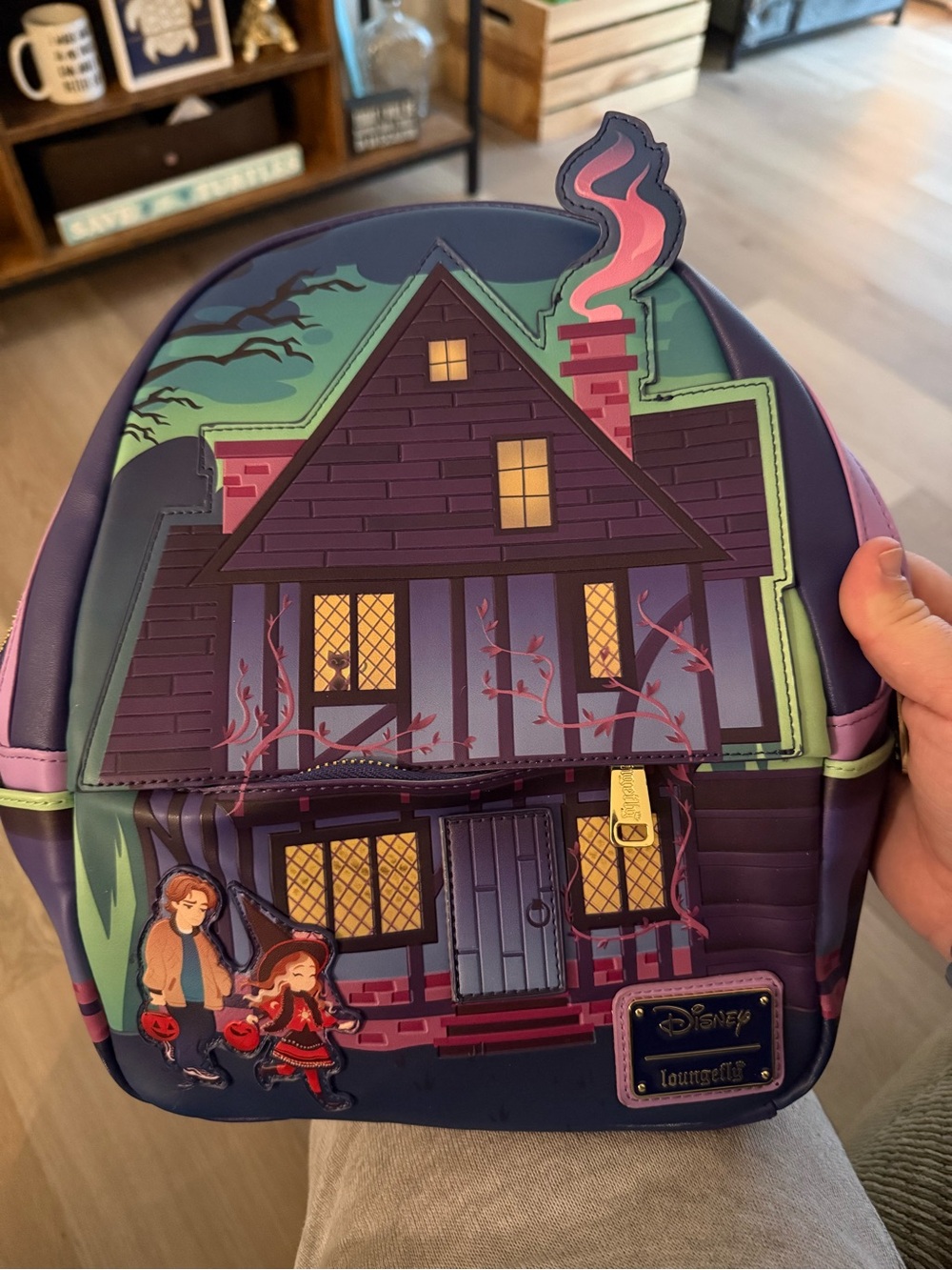 Loungefly Disney Hocus Pocus Sanderson Sisters House Glow In The Dark Mini BP